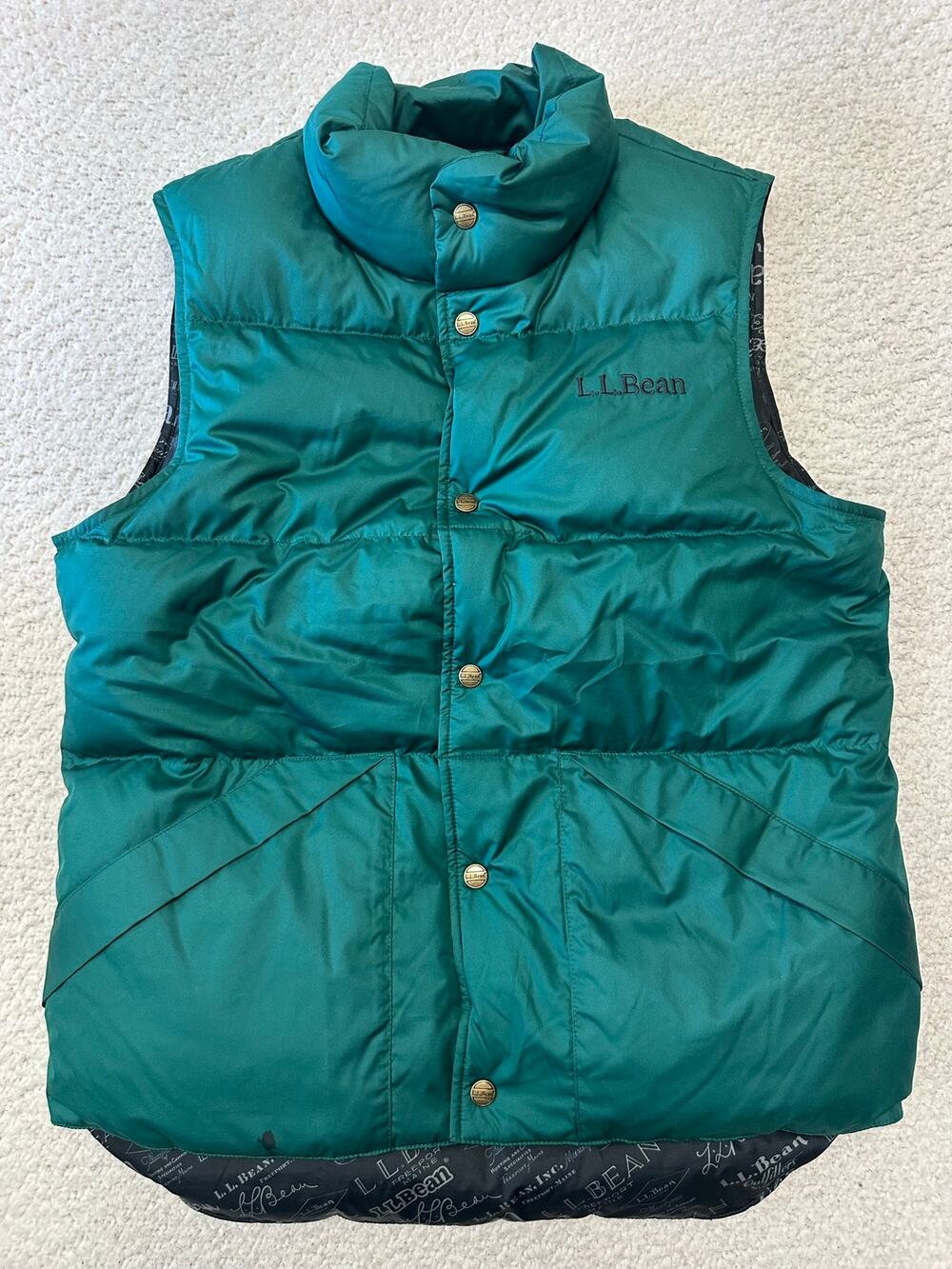 Vintage LL Bean Womens Puffer Down Vest Small